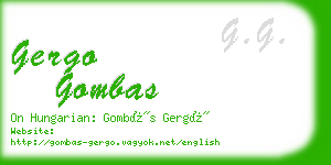 gergo gombas business card